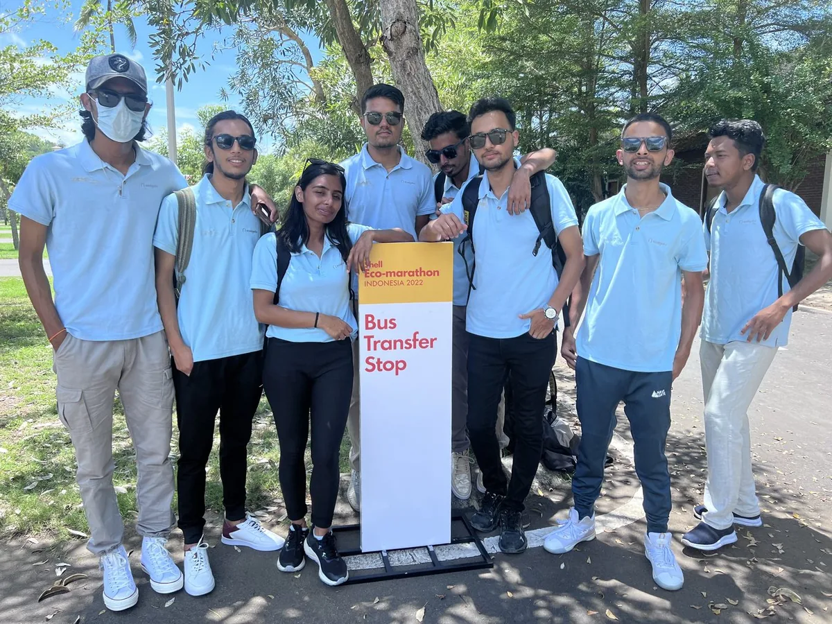 Team Junkiri vehicle at Shell Eco-Marathon Asia 2022